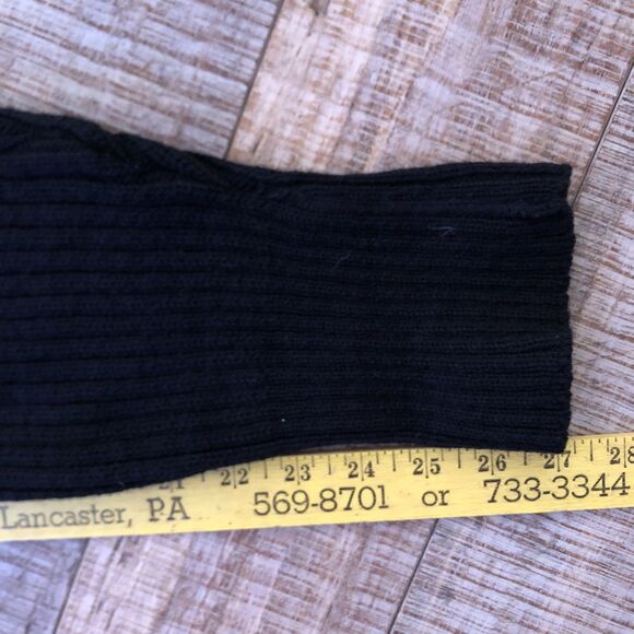 Scharf & Breit Wool V Neck Sweater Mens Sz L Military Elbow Shoulder Patches USA - Picture 13 of 15